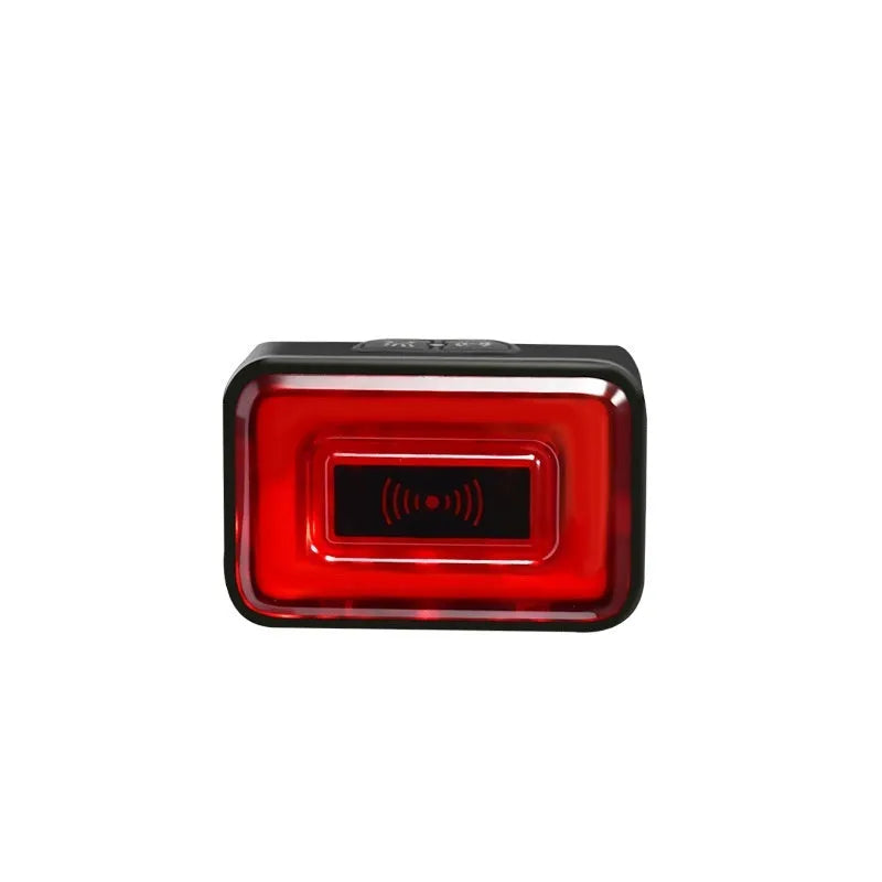 Smart radar bicycle taillight with double bracket mounting and USB-C charging port