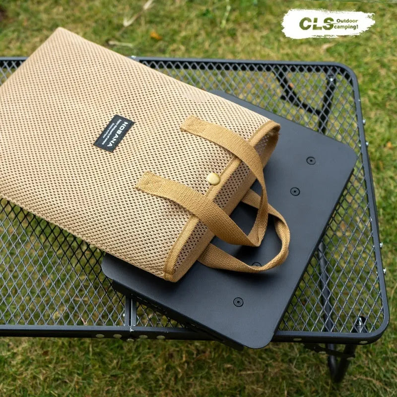 CLS aluminium folding camping stool that converts to small side table with height adjustment