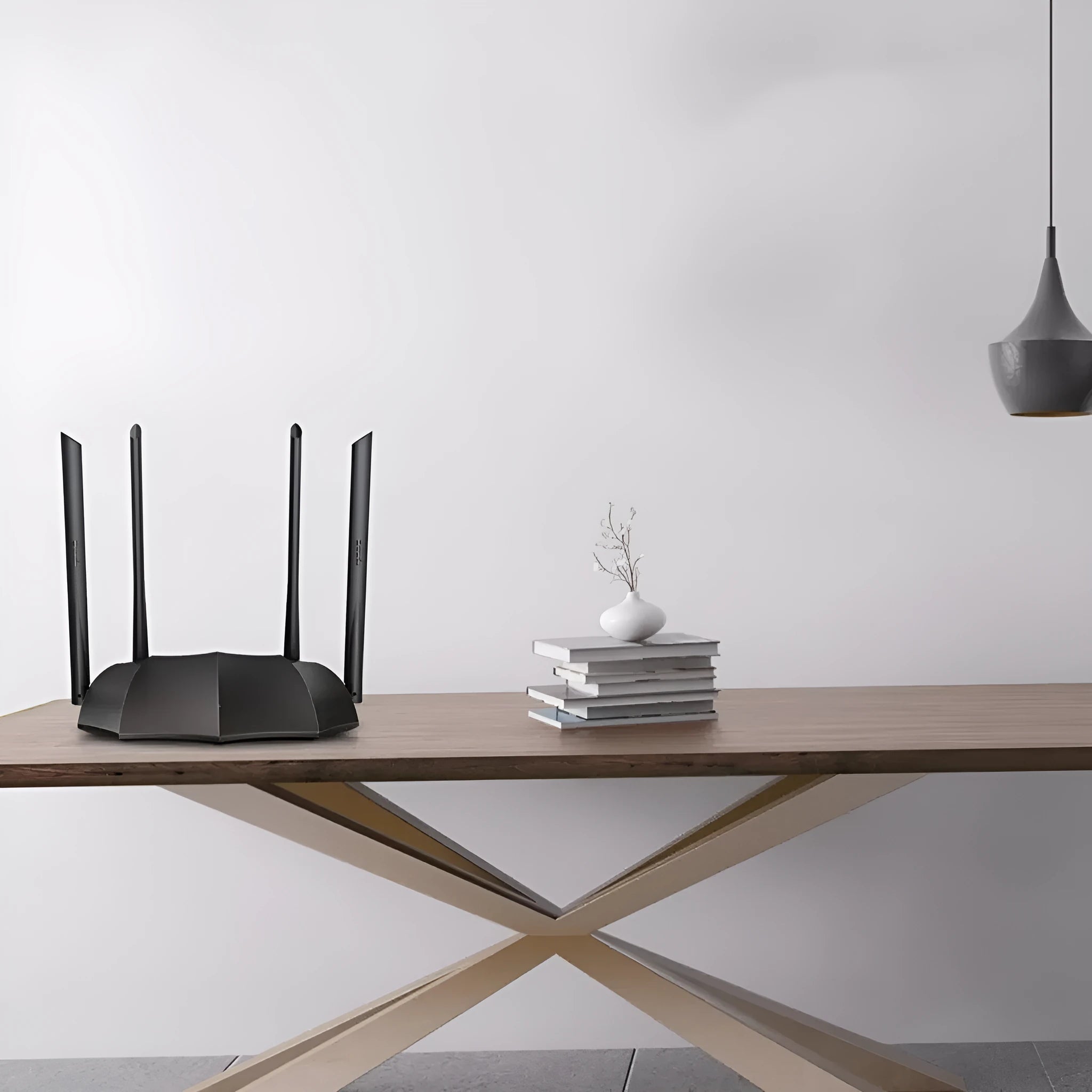 AC8 dual-band wireless router with Gigabit LAN ports for home internet connectivity