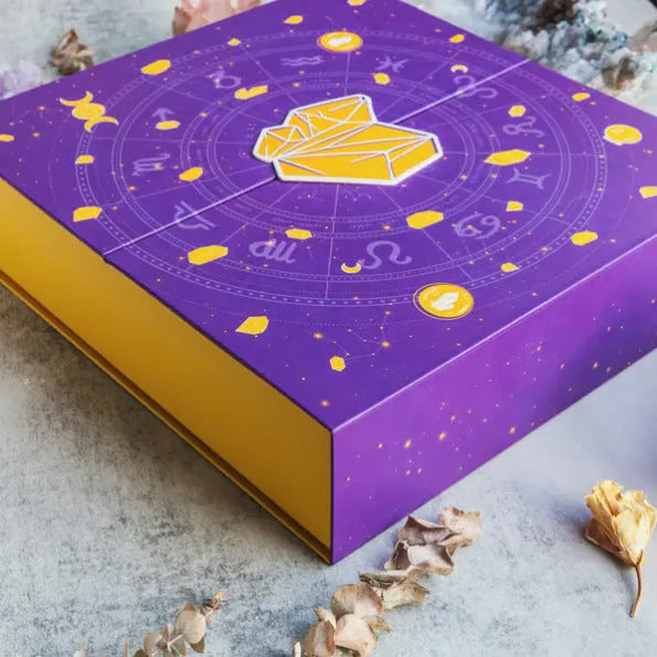 Halloween countdown gift box with paper construction measuring 33.5cm wide