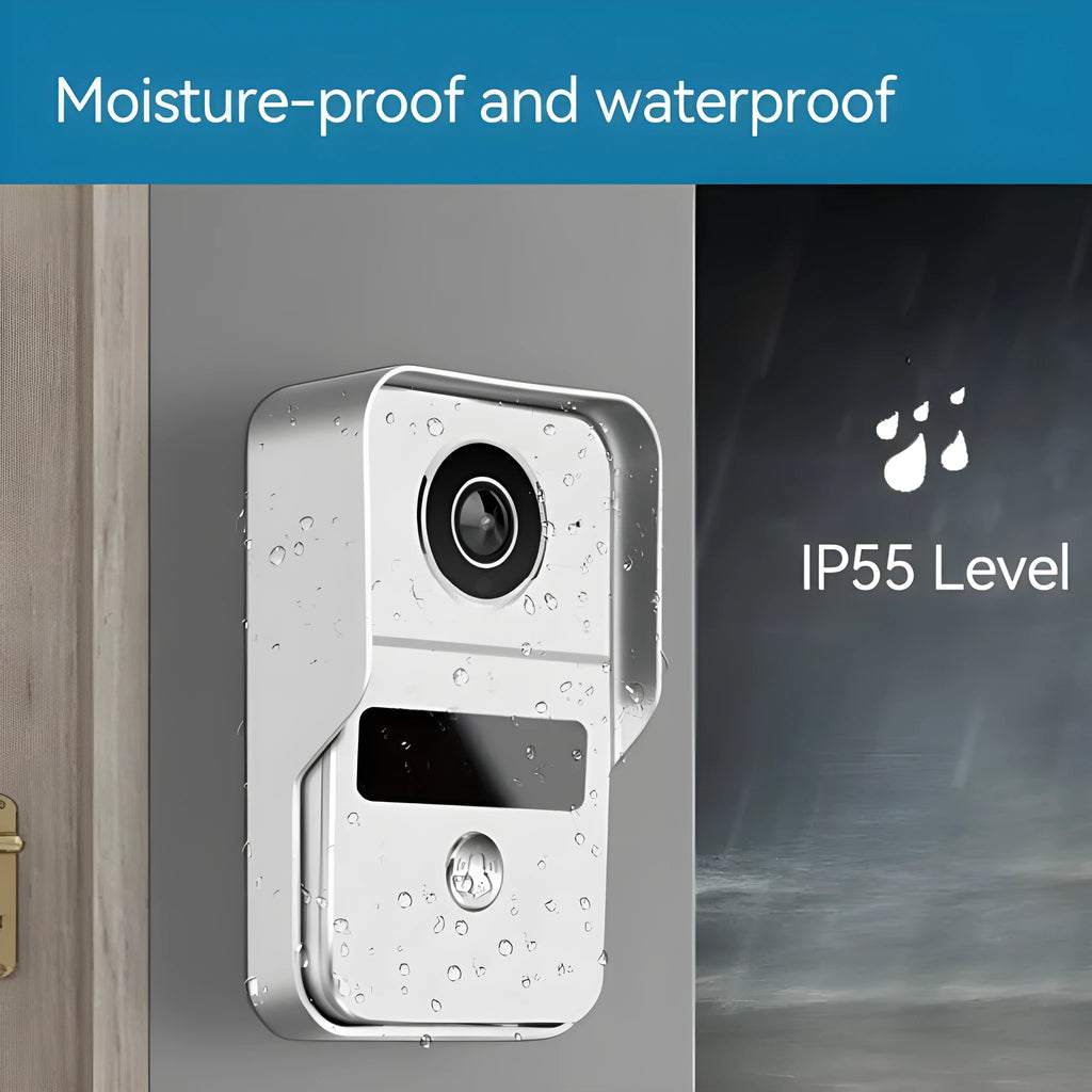 10-inch video intercom doorbell system with outdoor unit and 1080P HD camera for home security monitoring