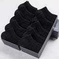 Solid colour men's black white grey ship socks with boneless seam invisible design