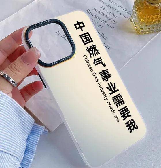 Customised acrylic couple phone case for iPhone with silicone rubber edge protection