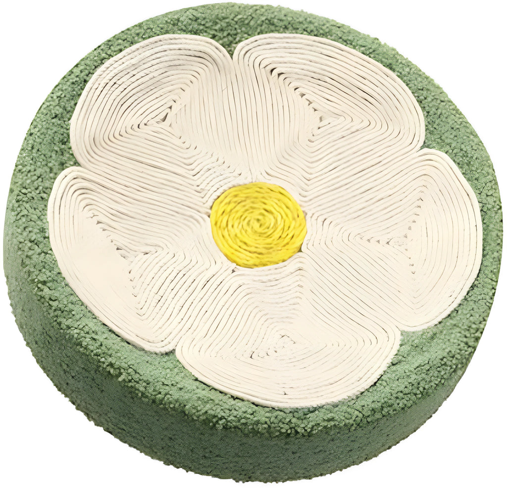 Green sisal cat scratcher bowl lounge bed measuring 39cm diameter