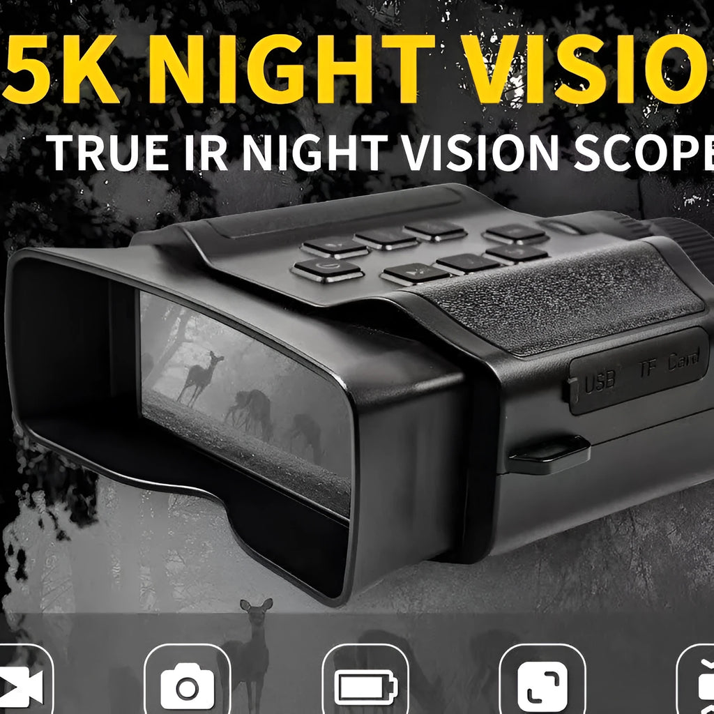 Z9 binocular infrared night vision device with 8x magnification and 5K recording capability