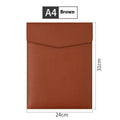 A4 vertical PVC file bag in black for business document organisation