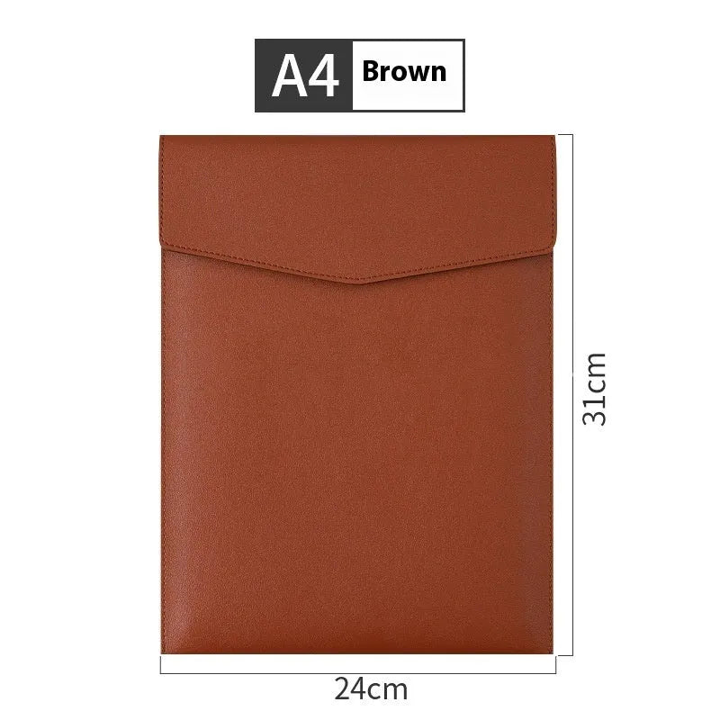 A4 vertical PVC file bag in black for business document organisation
