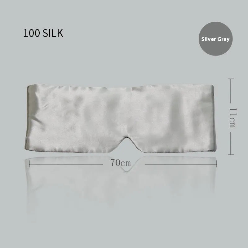 Mulberry silk sleep eye mask shown in one of seven colour options for light blocking.