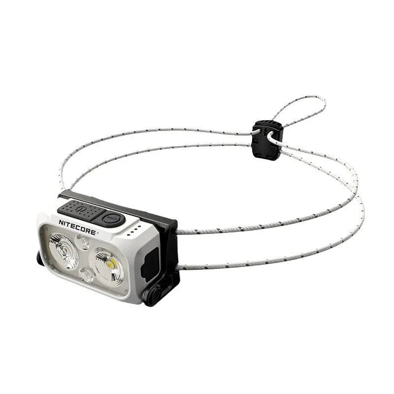 Lightweight off-road running headlight with rechargeable 3W LED and ABS housing in black