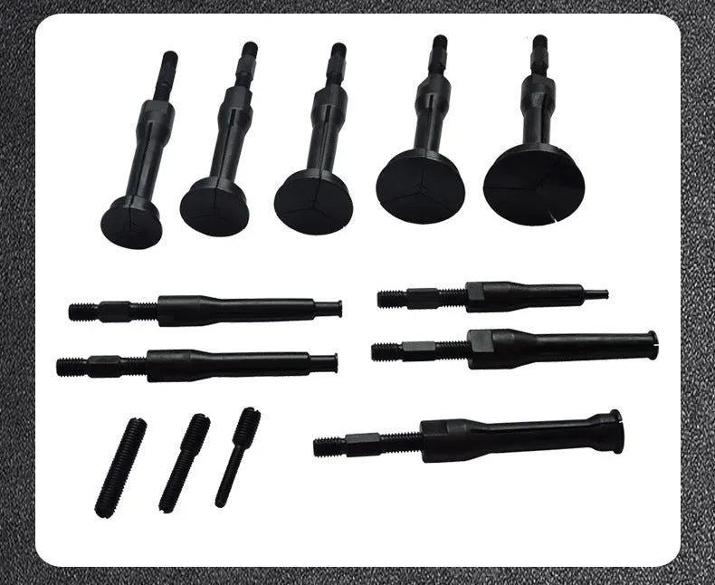 16 piece inner bearing puller set with slip hammer tool BL1039 in alloy and plastic