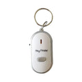 Oval plastic voice control key finder in five colour options: red, blue, white, black, orange