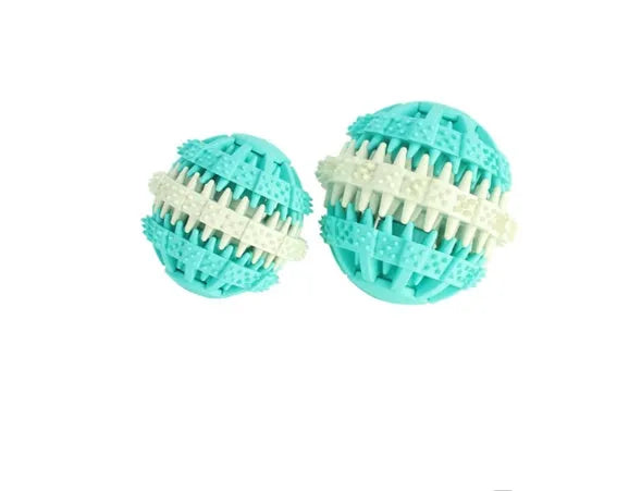 Dog molar toy in spherical, bone and rope shapes with size options – small 6cm, large 7cm, bone 15x5cm