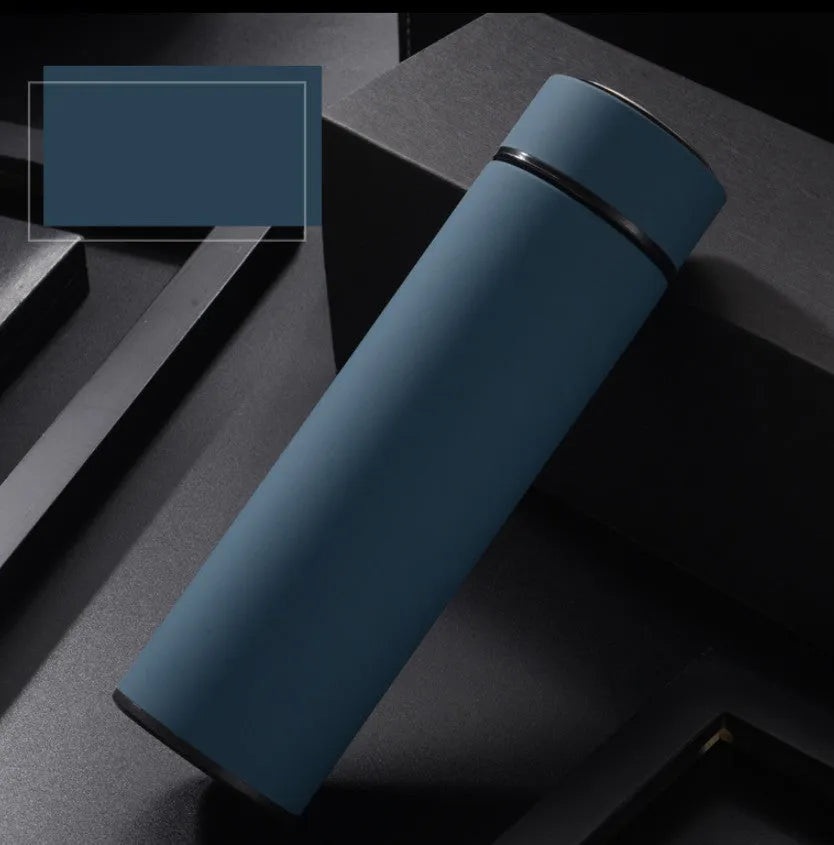 450ml stainless steel water bottle with double-wall vacuum insulation and copper coating