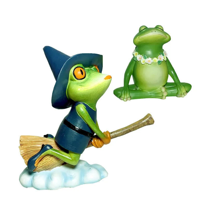 Magic Yoga Frog decoration in RDW123 colour with European style design