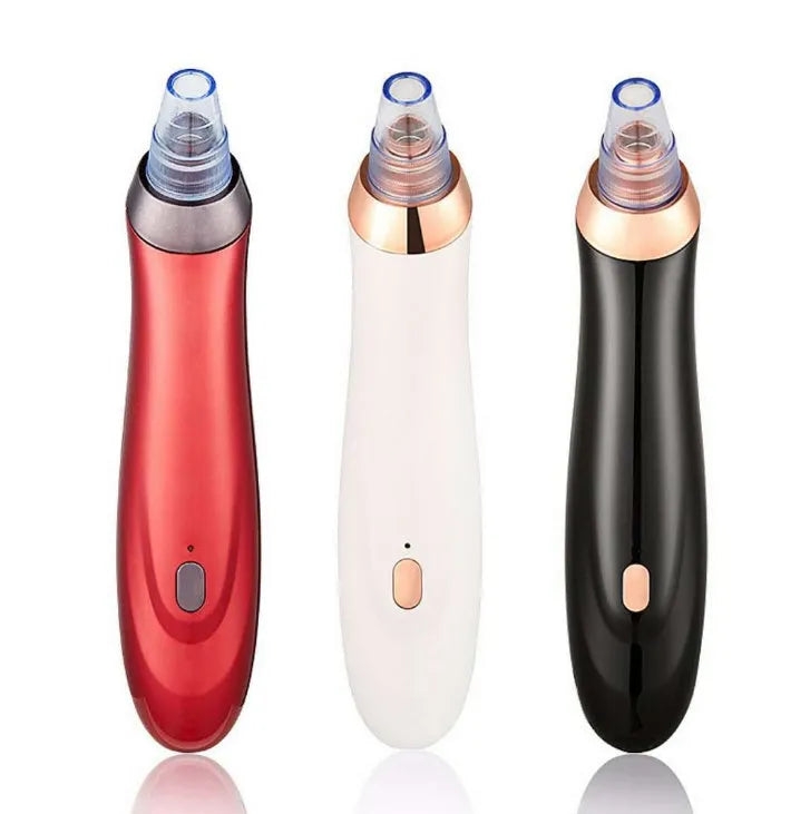 Electric blackhead removal tool in choice of colours with nozzle attachments