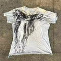 Men's gothic cartoon print short sleeve t-shirt in polyester fibre fabric, colour HQ929