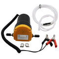 12V DC electric oil pump with aluminium alloy body and red and black wires for battery connection