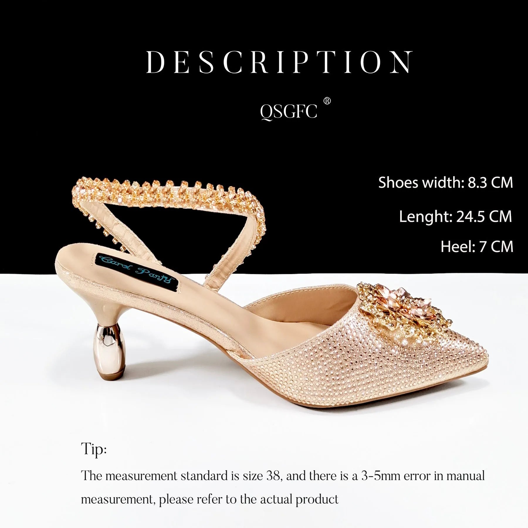Women's floral high heel shoes with matching clutch bag featuring rhinestones and ankle chain