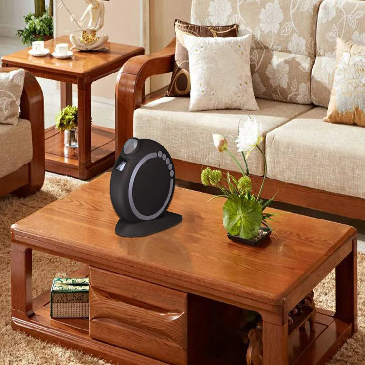 Bluetooth LED projection atmosphere light in white with RGBW colour output and music sync