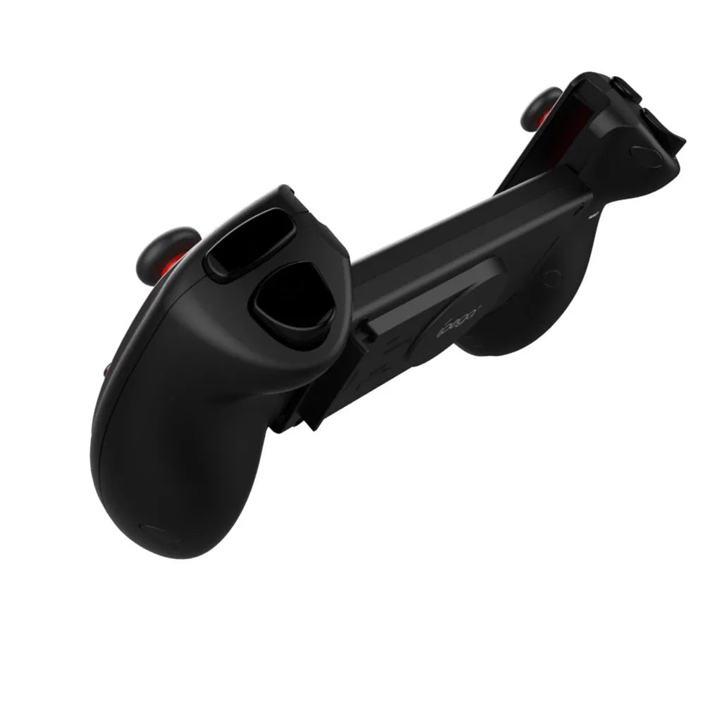 Red telescopic Bluetooth gamepad controller with USB cable for Android IOS and PC gaming