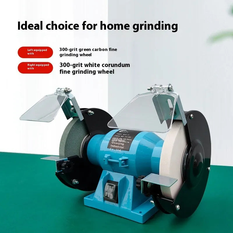 5-inch metal desktop grinding machine for sharpening knives on a workbench