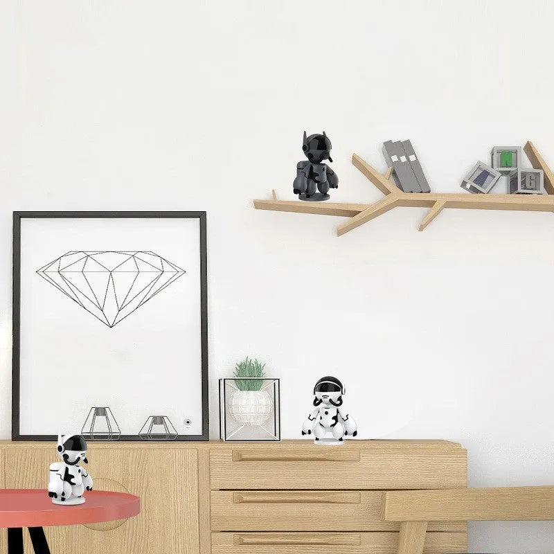 White indoor security camera with wide-angle lens on a detachable stand, for home monitoring.