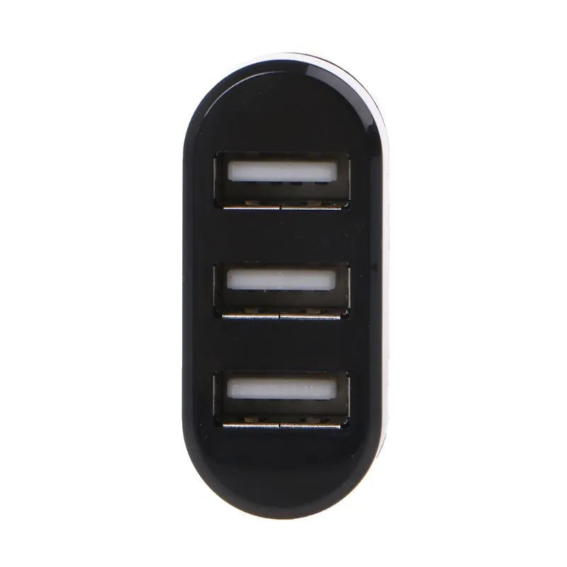 Notebook expansion multi-port USB hub splitter converter in black ABS plastic