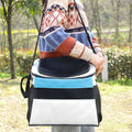 Car pet backpack for dogs and cats in Oxford cloth, solid colour, 37x25x35cm, black and white options