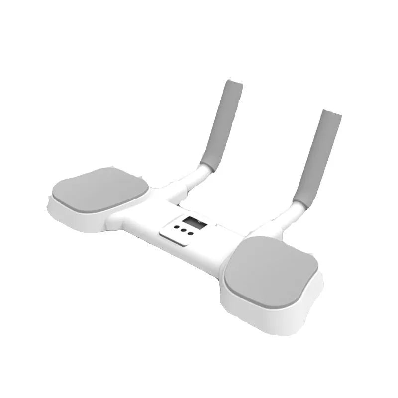 White aluminium flat support trainer with ABS components for home fitness exercises