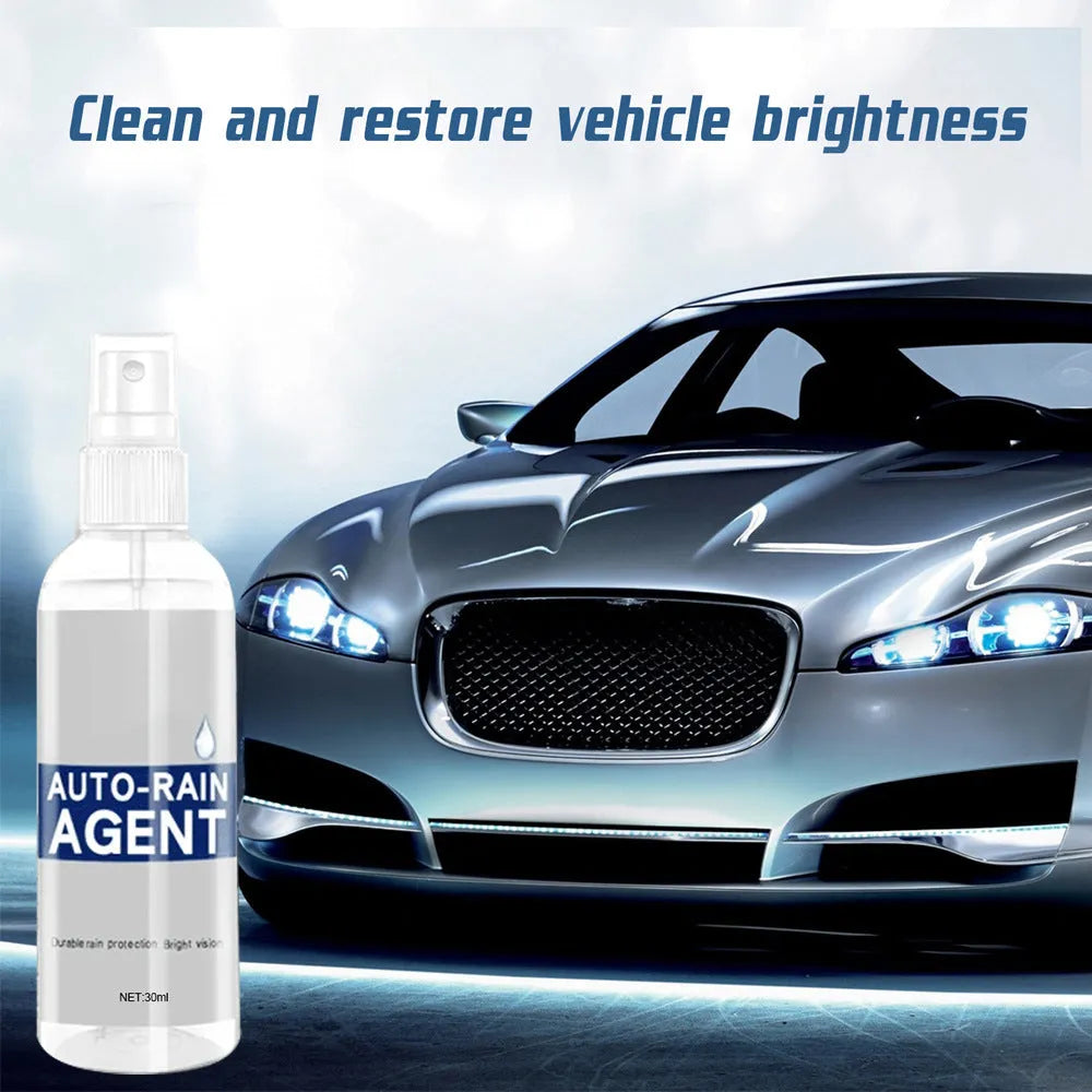 General Motors Antifogging Agent spray bottle in blue and green, 30ml and 100ml sizes