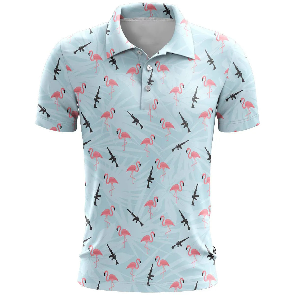 3D printed short sleeve sports top in bird eye cloth fabric showing colour matching pattern and loose fit