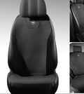 Tailored leather ultra thin car seat cover in fur material on a car seat