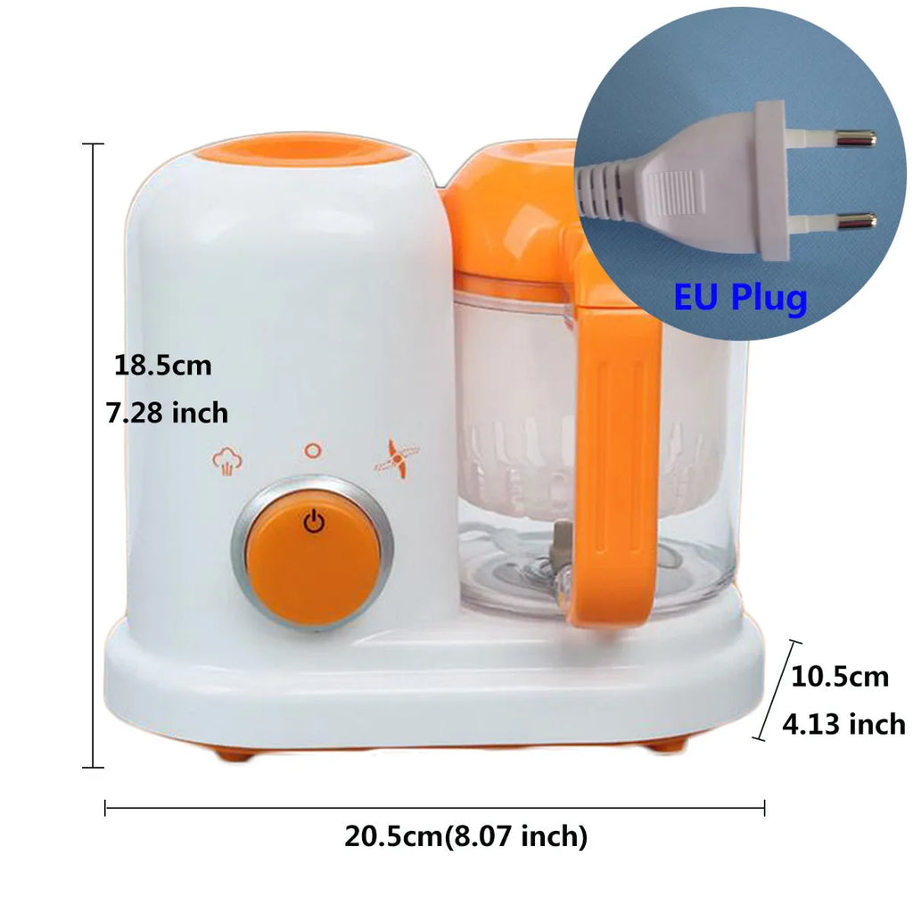 Multi-function baby food processor in light green with 190ml capacity steam and stir functions