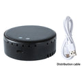 Car-mounted solar air humidifier in black colour installed on dashboard vent