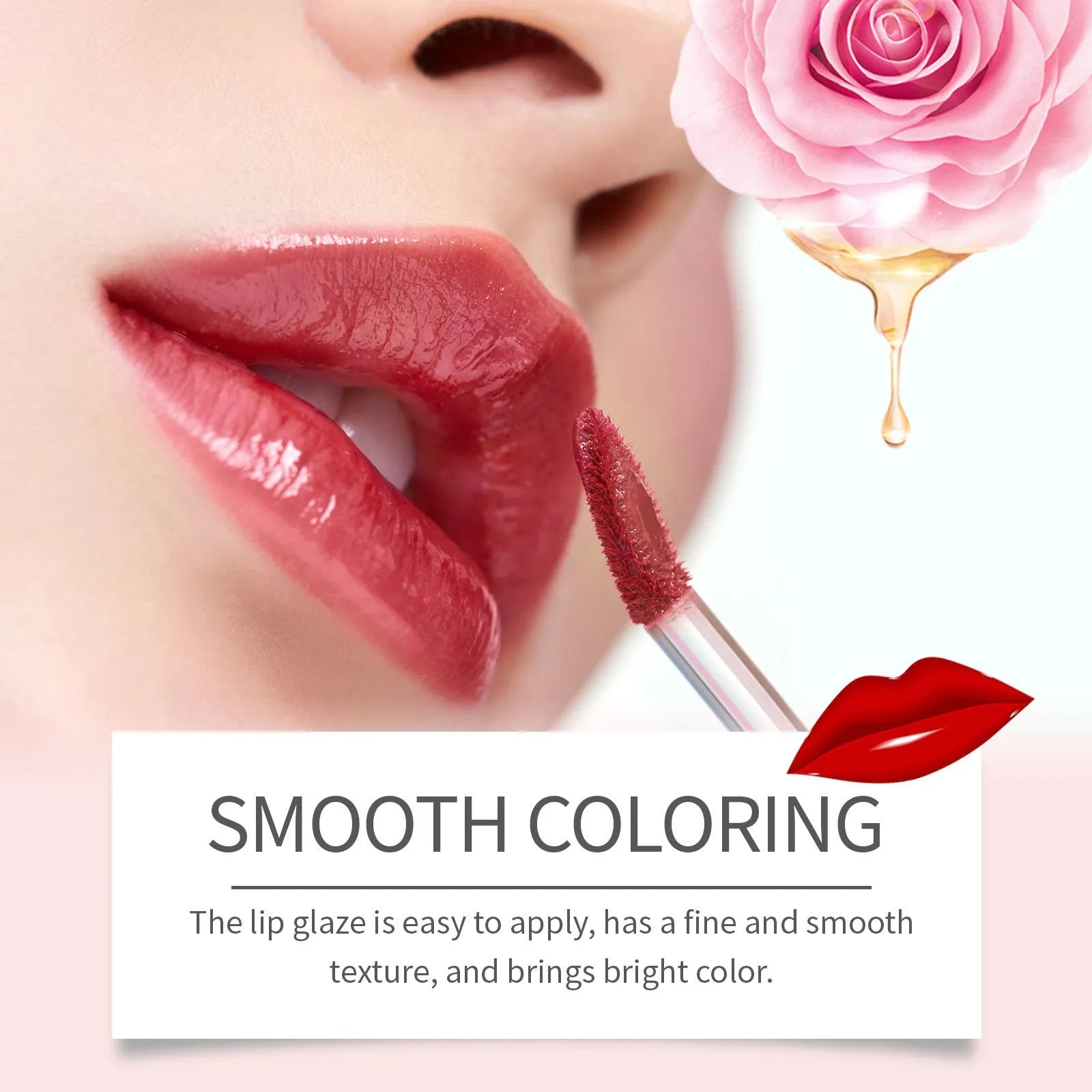 Double-headed retractable lip liner and lip lacquer pen in lipstick-style packaging