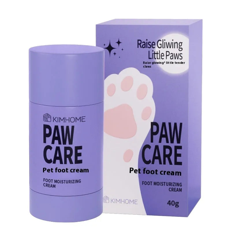 40g pet foot cream container with Brazil palm wax formula for cat and dog claw lubrication