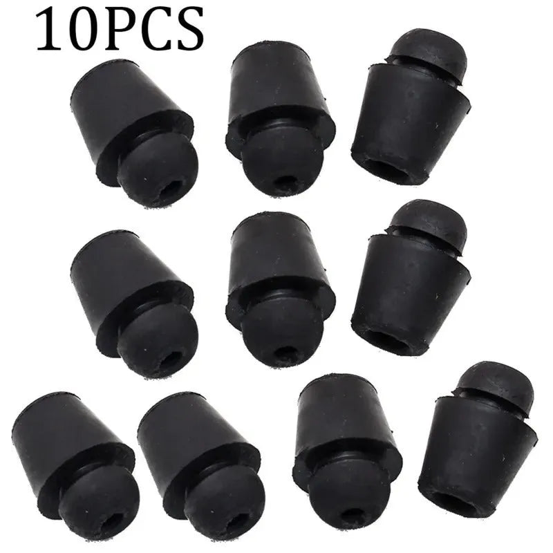 Pack of ten X16 coloured rubber automobile buckle buffer piers for shock absorption.