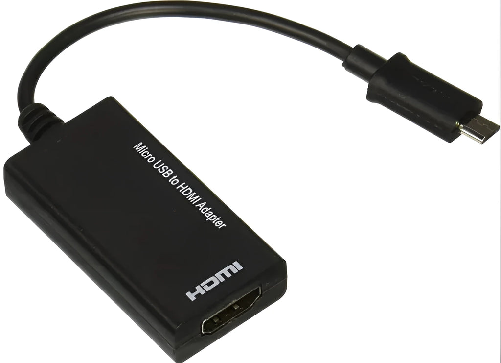 Black DisplayPort to HDMI adapter with 12cm cable for connecting PCs to TVs