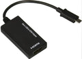 Black DisplayPort to HDMI adapter with 12cm cable for connecting PCs to TVs