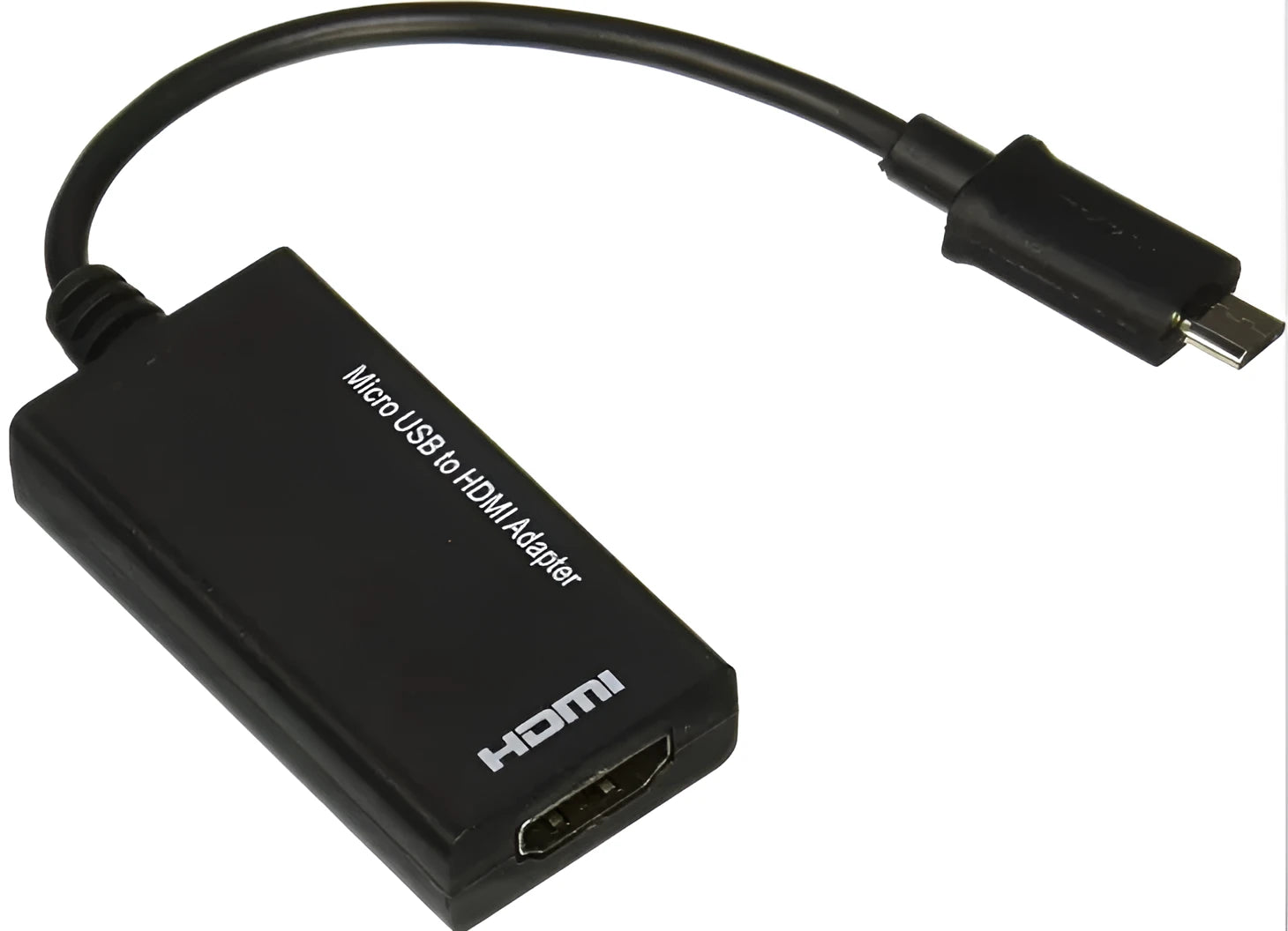 Black DisplayPort to HDMI adapter with 12cm cable for connecting PCs to TVs