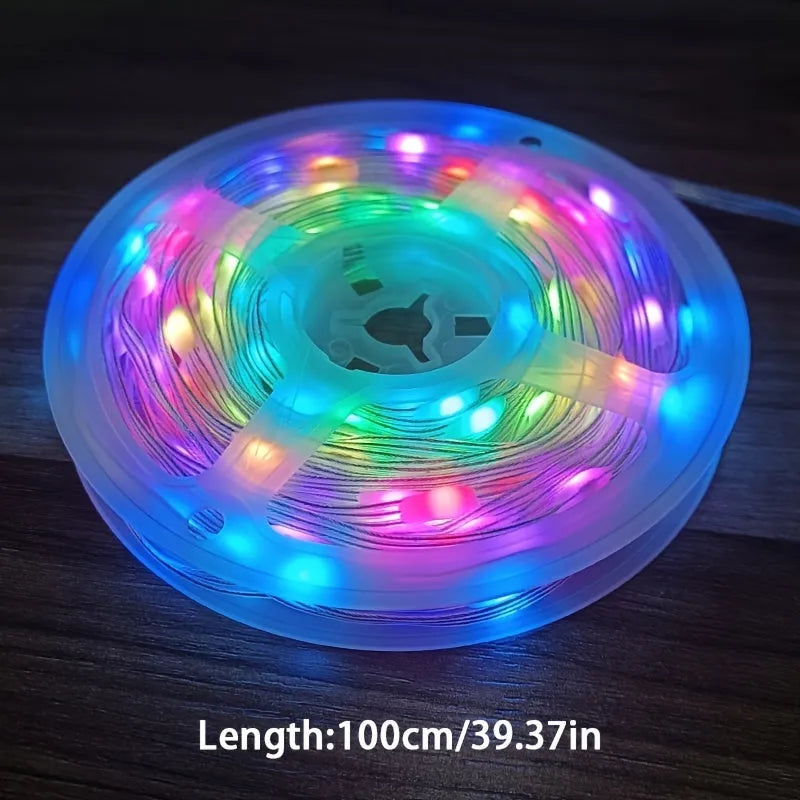 10 metre LED light string with 100 multi-colour lights for festival party decoration
