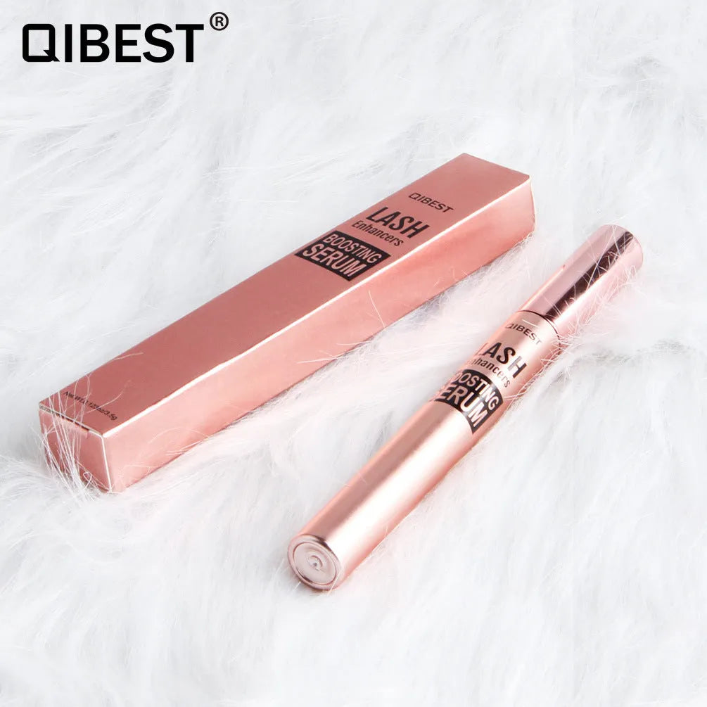 Eyelash nourishing liquid transparent colourless serum in bottle for daily lash and brow conditioning