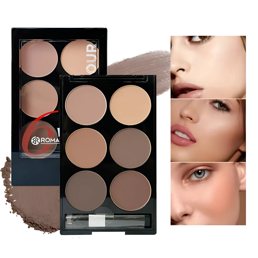 Matte brightening base contour compact 16.8g for women universal skin type F583 new colour box