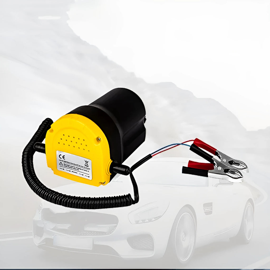 12V electric self-priming oil gear pump with engineering plastic body for transferring engine oil.