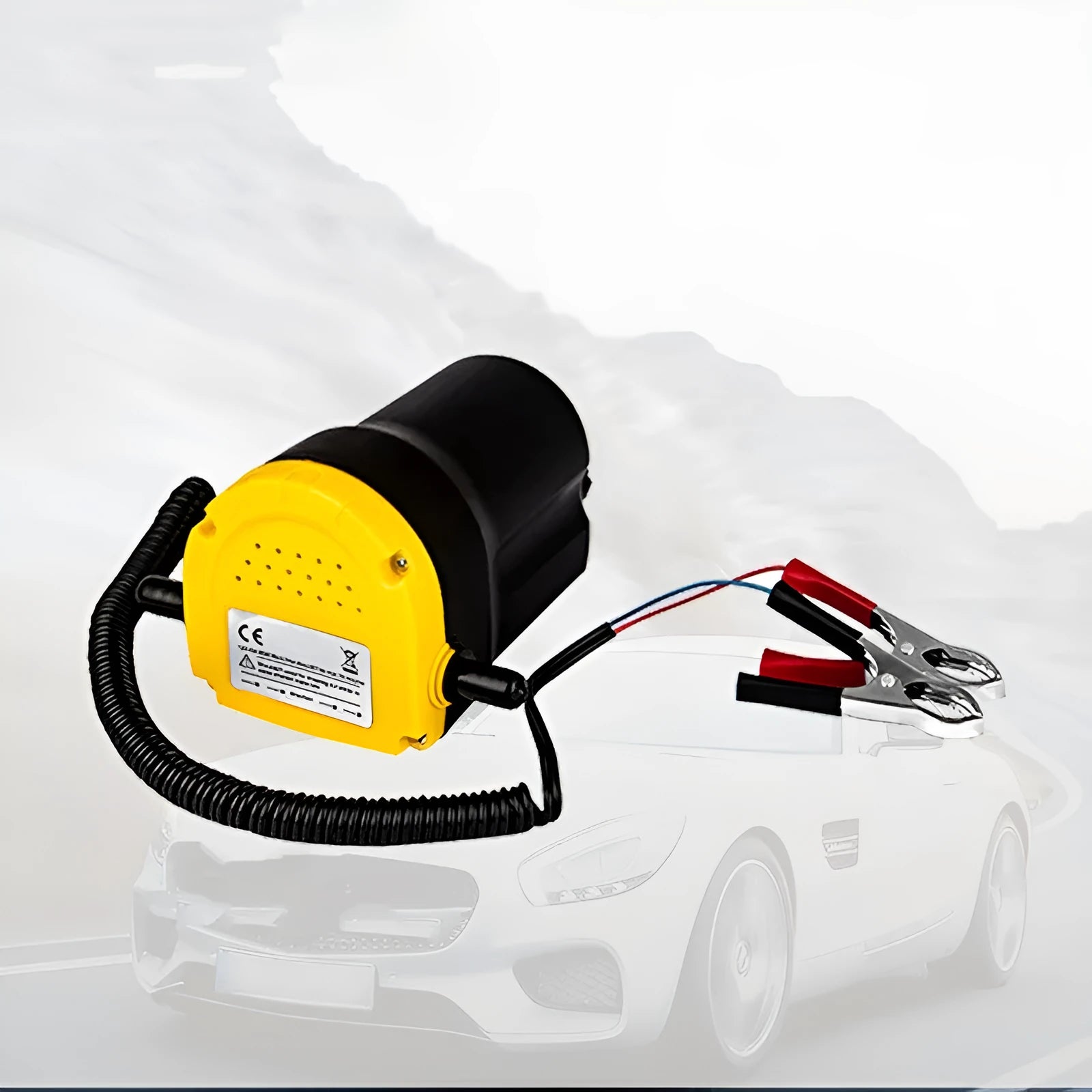 12V electric self-priming oil gear pump with engineering plastic body for transferring engine oil.