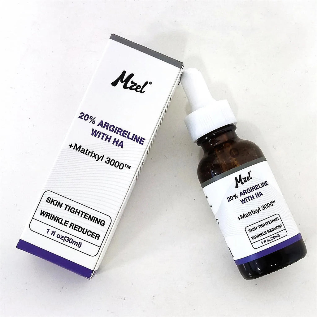 30ml bottle of six-peptide firming and brightening moisturising liquid serum
