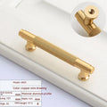 Brushed brass aluminium furniture handle with European style design for cabinets and drawers