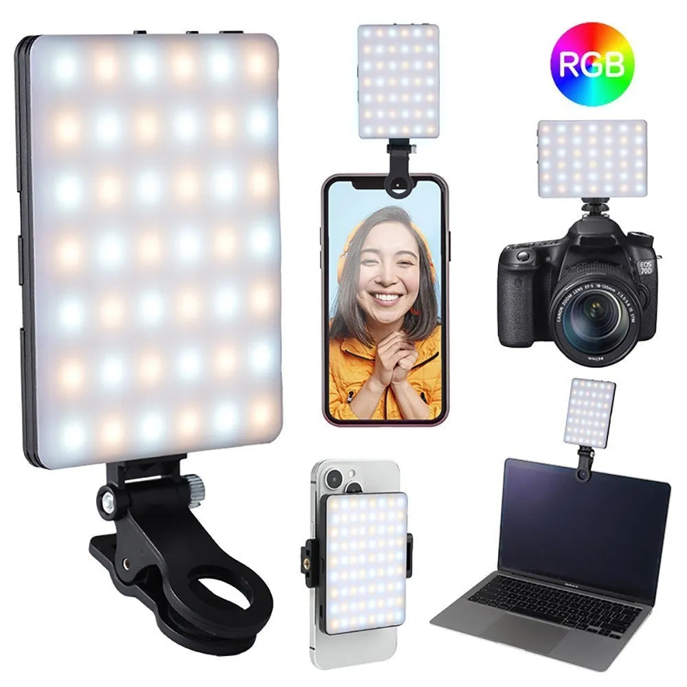 VL-60BI and VL-68BI pocket LED fill light clips for mobile phone photography