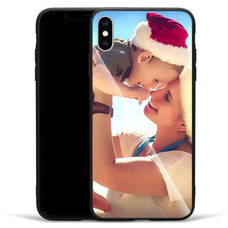 Ultra-thin iPhone case with raised bumper edge shown on an iPhone, highlighting camera and screen protection.