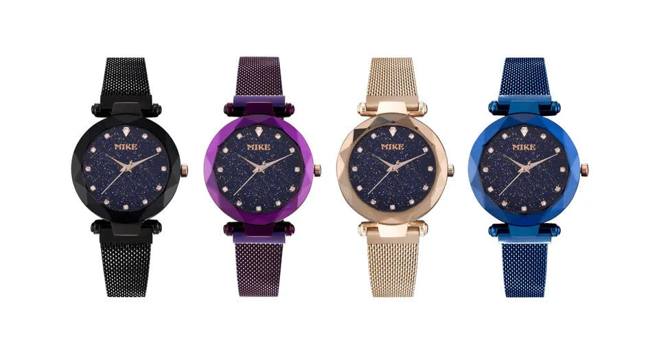 Fashion Water Milan women's waterproof quartz watch with 33mm dial and stainless steel strap